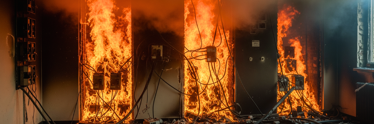 pożar instalacji