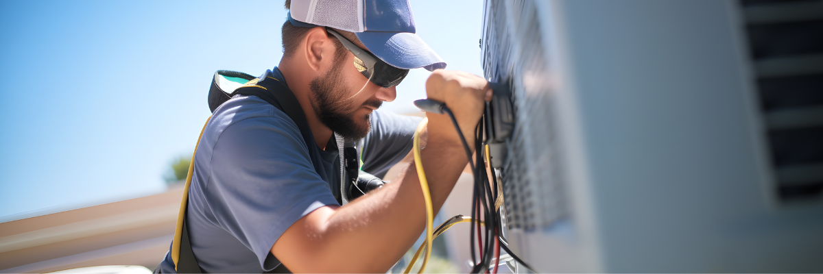 montaż powietrznej pompy c.w.u.
