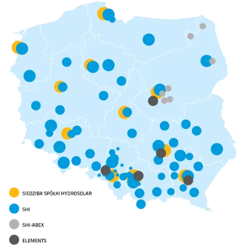 mapa lokalizacji hurtowni Hydrosolar SHI